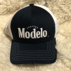 Cerveza Modelo Navy and White Logo Trucker Hat
